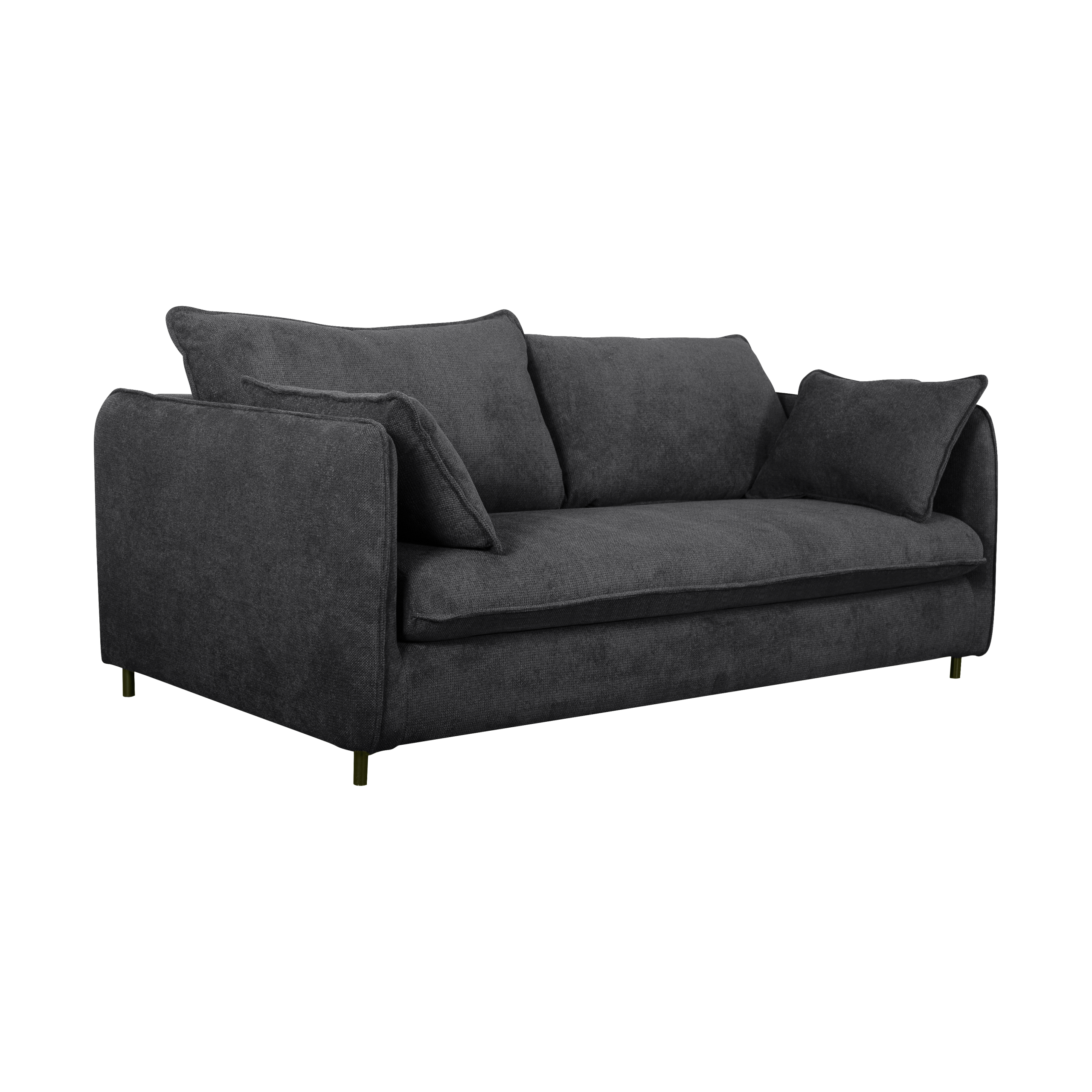 Canapé convertible tissu Oden - Carbone