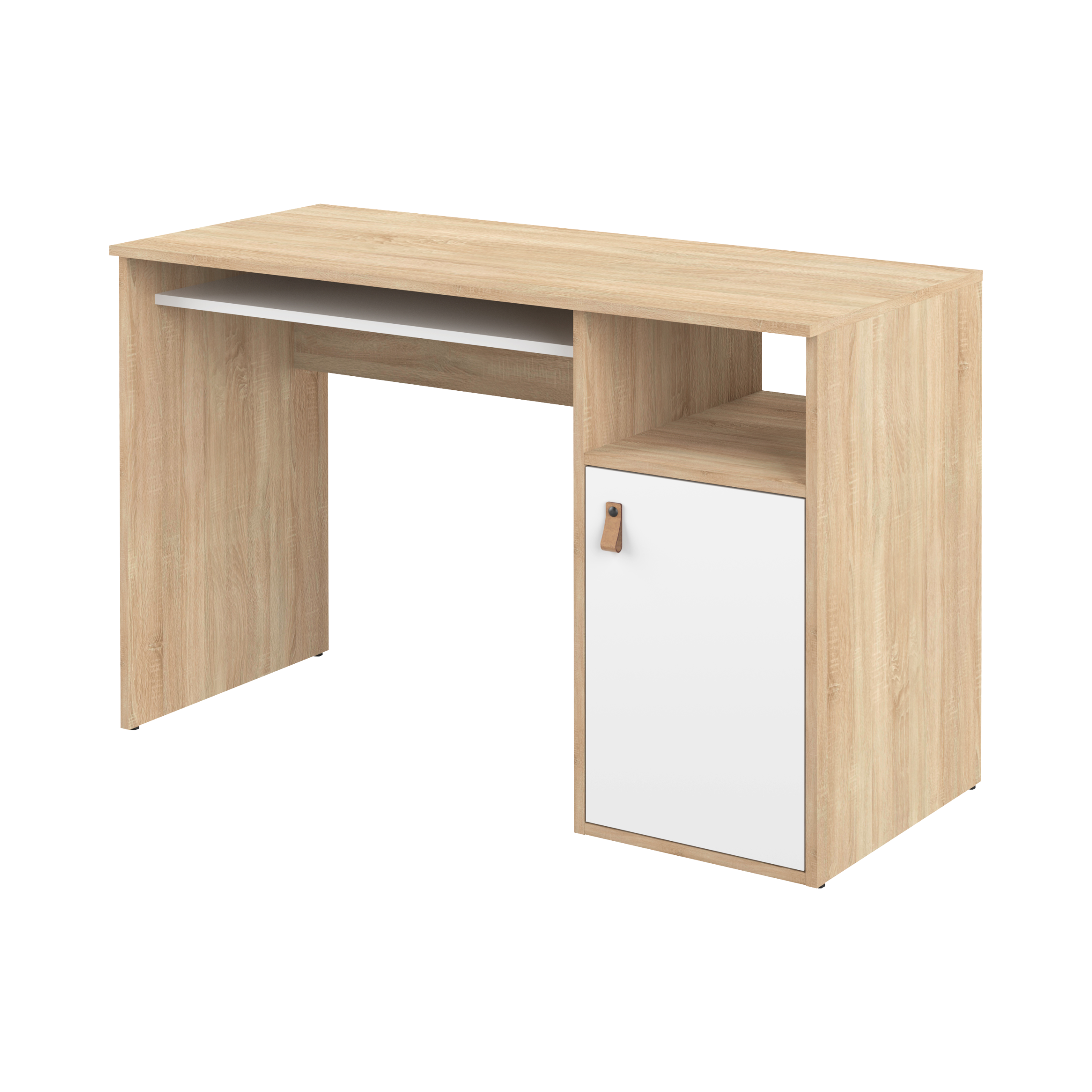 Bureau Oxford - Chêne/Blanc