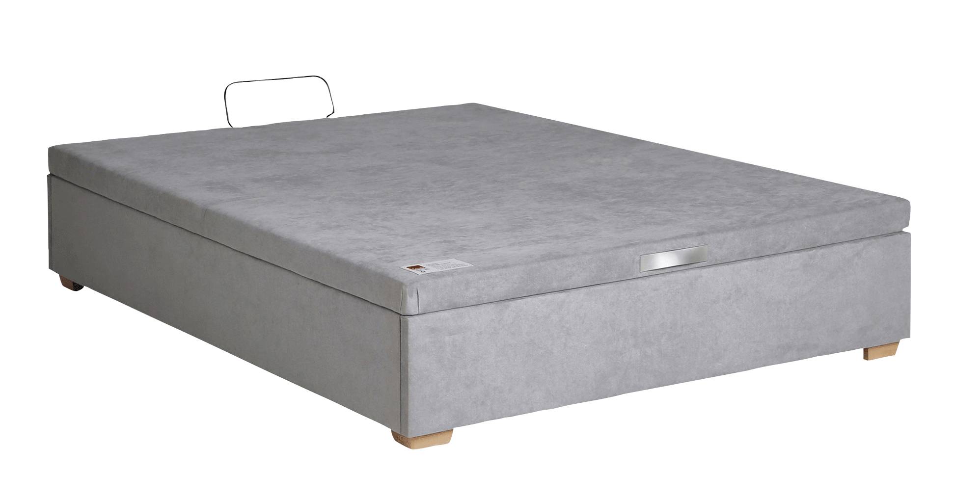 Sommier coffre 34 cm Hercule, EPEDA - Gris Souris - 140 x 190 cm