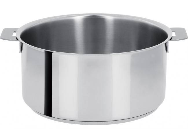 Casserole inox CRISTEL Mutine amovible - 14 cm