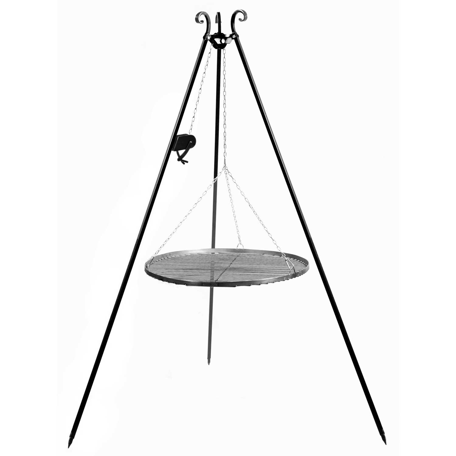 Cook King - Barbecue, Grille de barbecue, Grille de Cuisson suspendu sur Trépied 180 cm – Dia. 50 cm| 60 cm| 70 cm| 80 cm