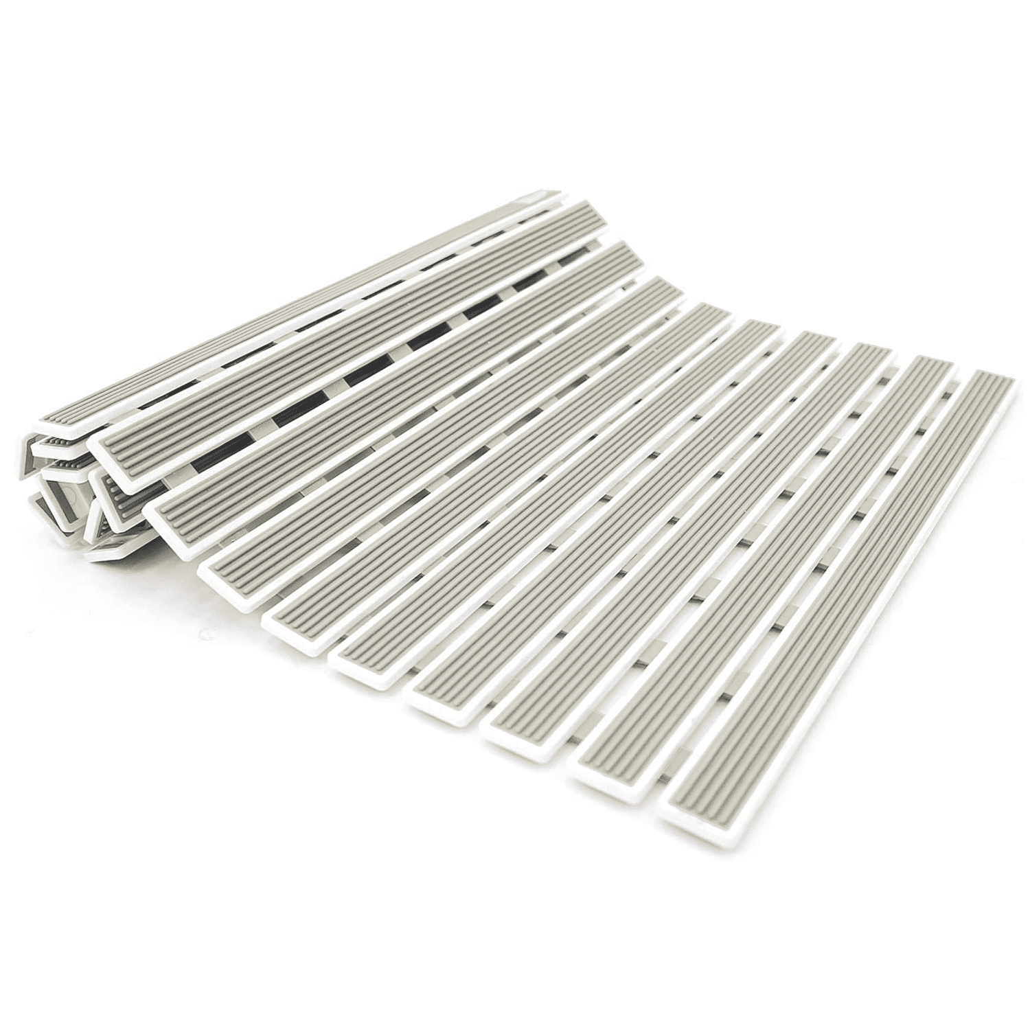 Tatkraft Bond Beige - Tapis Antidérapant Baignoire Senior, Caillebotis Douche PVC, 62x40cm, Tapis de Douche Antidérapant, Séchage Rapid