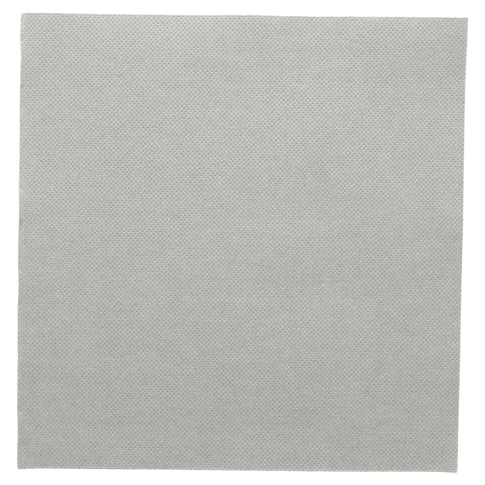 Serviettes pure ouate microgaufrées 2 points gris argent 38x38 - vendu par 1440