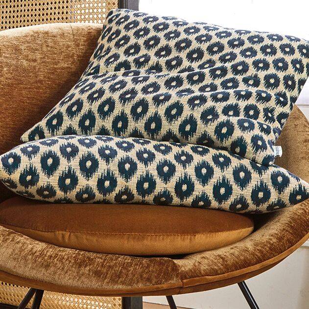 Coussin Savane SANDERSON - Encre - 30 x 50 cm