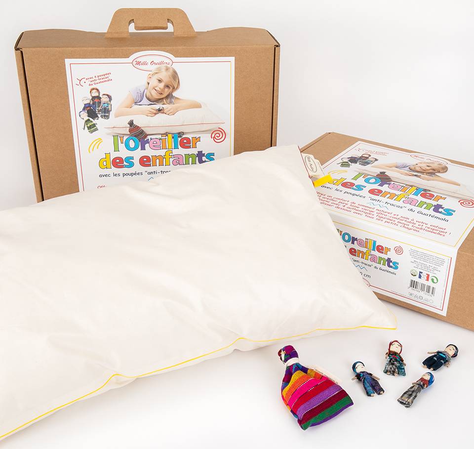 Oreiller des enfants moelleux en laine vierge, MILLE OREILLERS - 40 x 60 cm