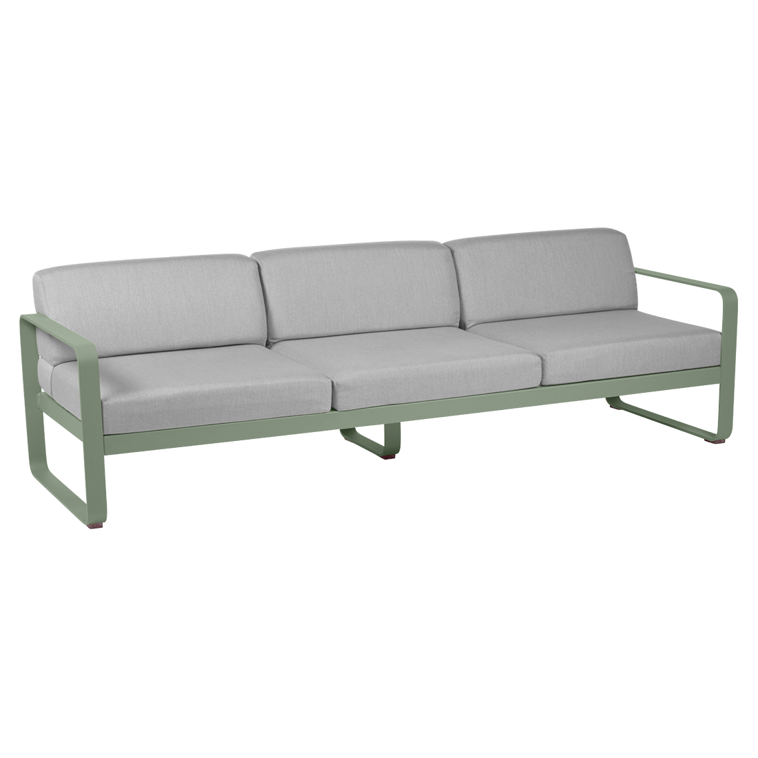 Canapé 3 Places Bellevie Gris Flanelle en Aluminium FERMOB - Cactus