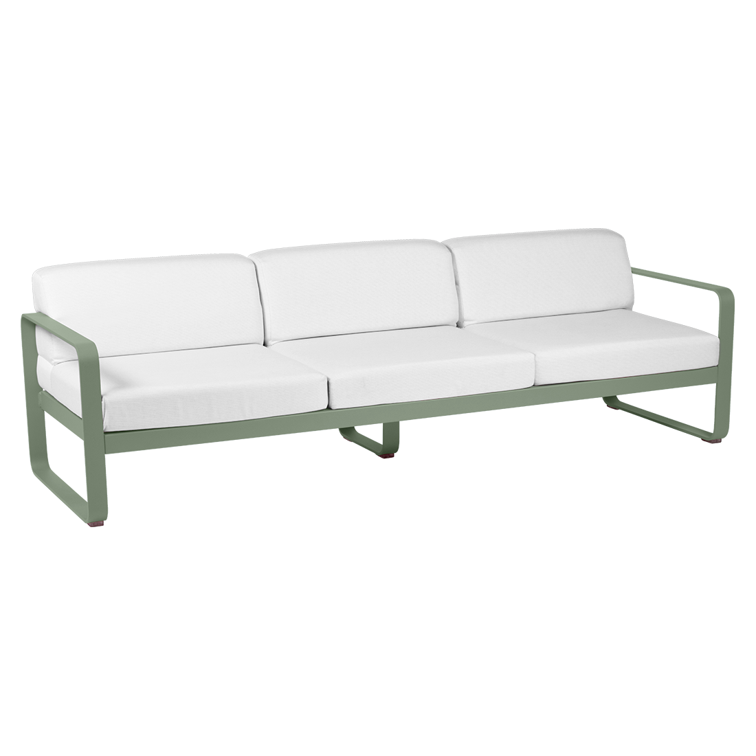 Canapé 3 Places Bellevie Blanc Grisé en Aluminium FERMOB - Cactus