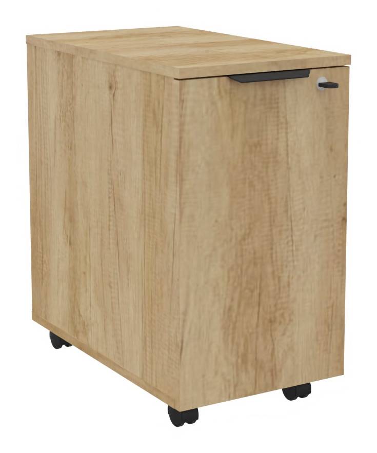 Caisson mobile avec tiroirs AltO - Décor Chêne Nebraska