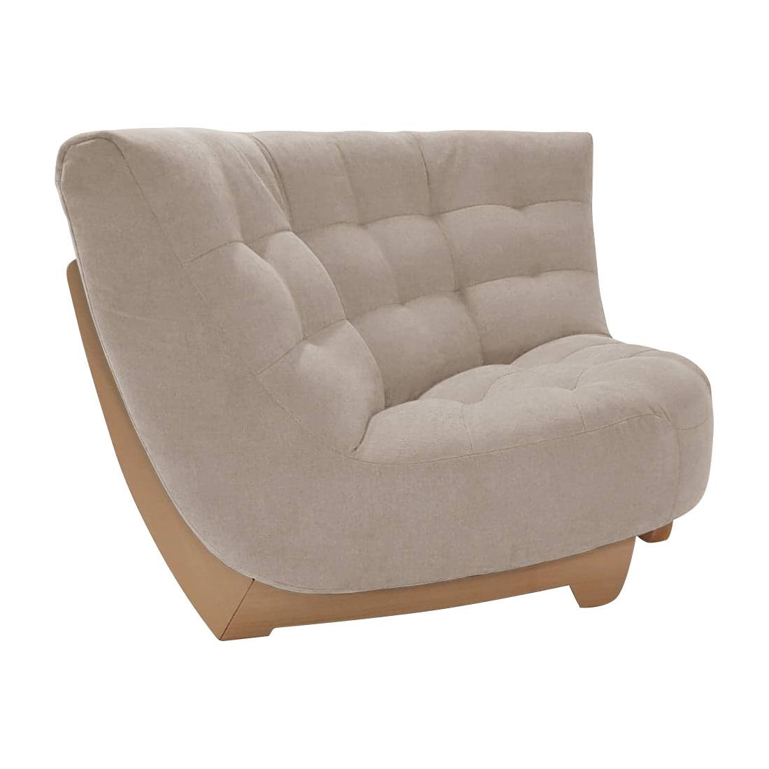 Angle pour canapé modulable tissu Béatrix - Naturel