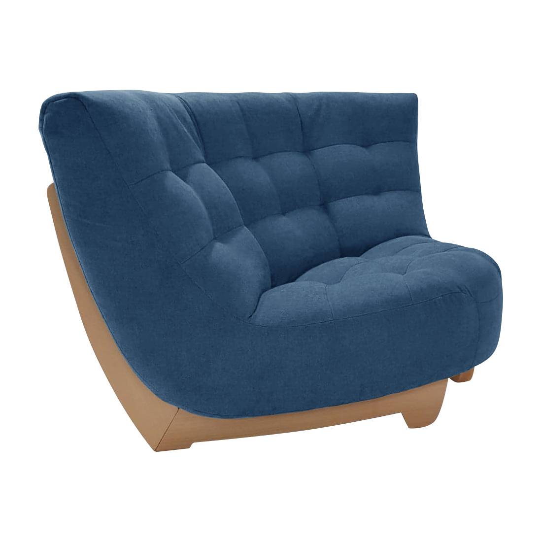 Angle pour canapé modulable tissu Béatrix - Bleu Jean