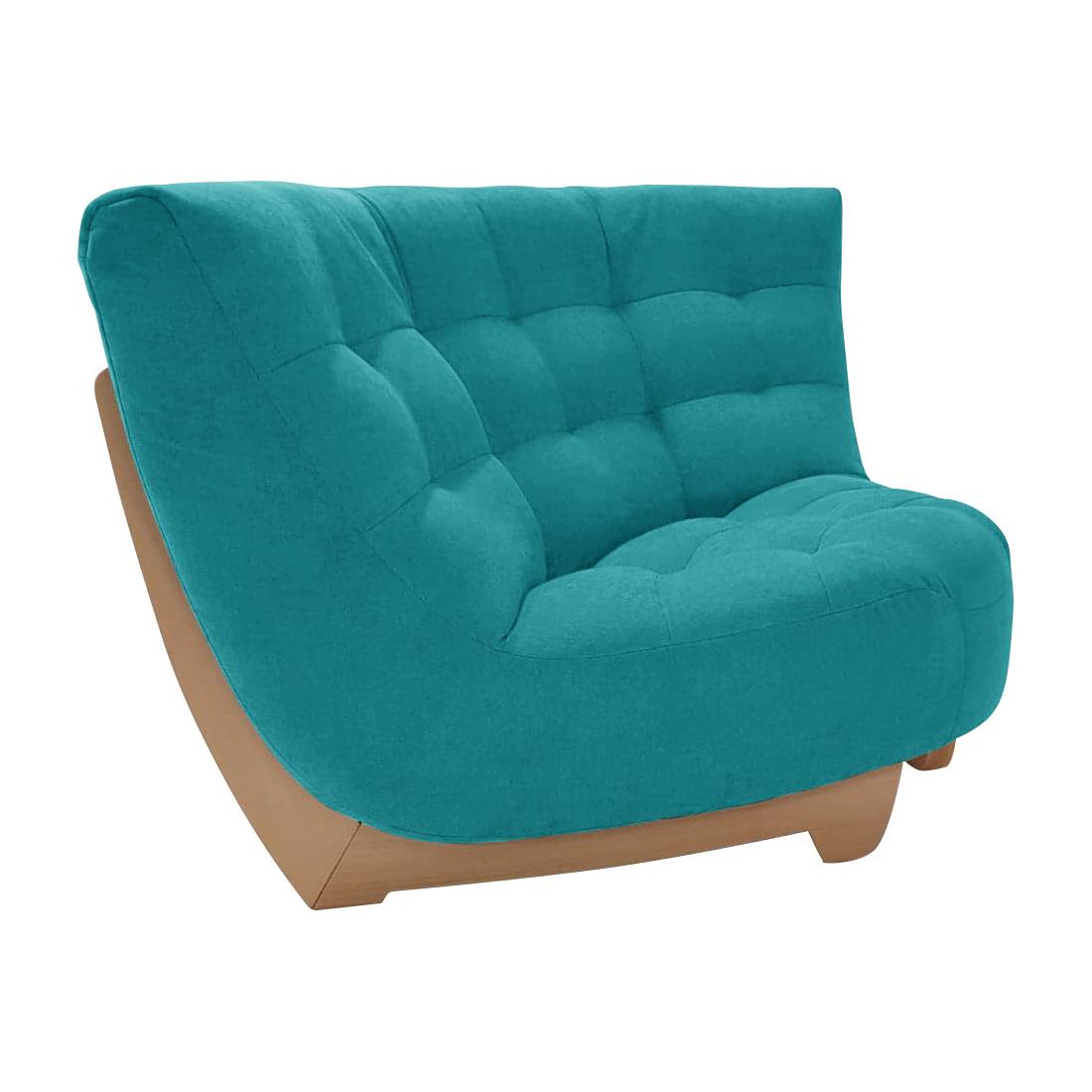 Angle pour canapé modulable tissu Béatrix - Bleu Pétrole