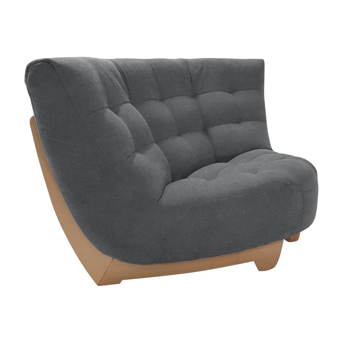 Angle pour canapé modulable tissu Béatrix - Ardoise