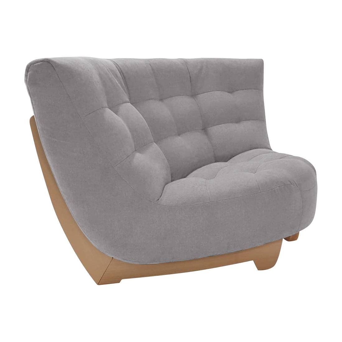 Angle pour canapé modulable tissu Béatrix - Gris Clair