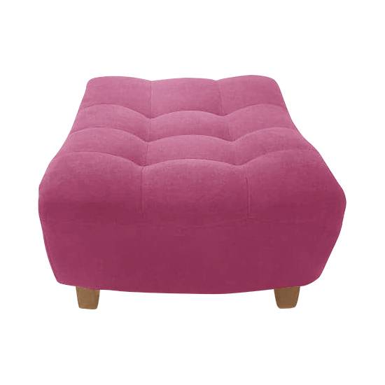 Grand pouf méridienne Béatrix - Framboise