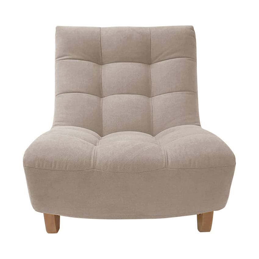 Grande chauffeuse pour canapé modulable tissu Béatrix - Naturel