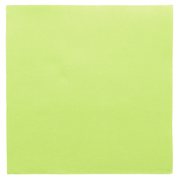 Serviettes pure ouate microgaufrées 2 points vert anis 38x38 - vendu par 1440