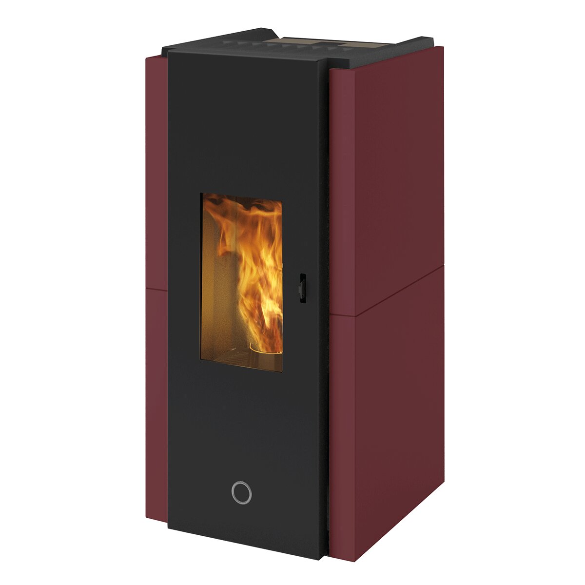 Pellet stove EK63 ZONE80 - Edilkamin group - 7.6 kW airtight Bordeaux