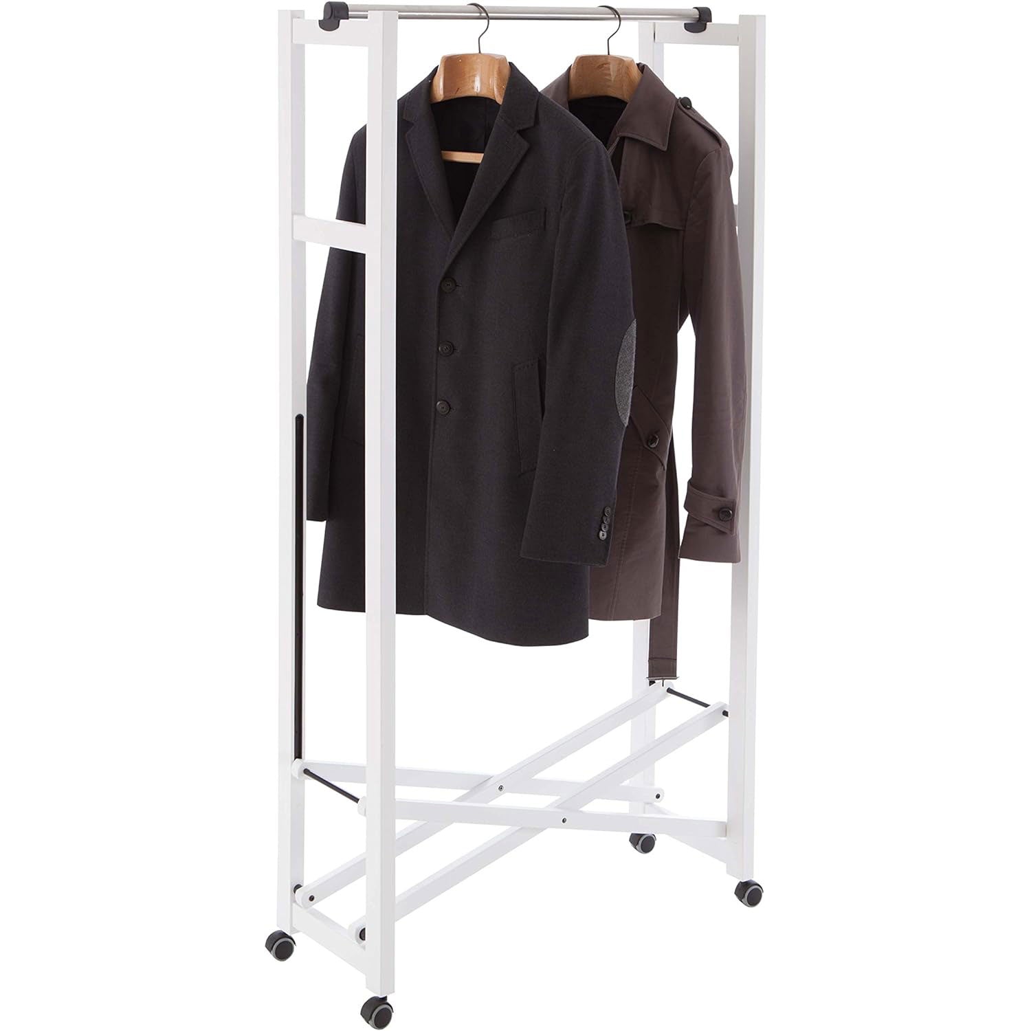 ARIT - Portant GIULIUS Pliable Bois, Blanc, 31 x 78 x 160 cm