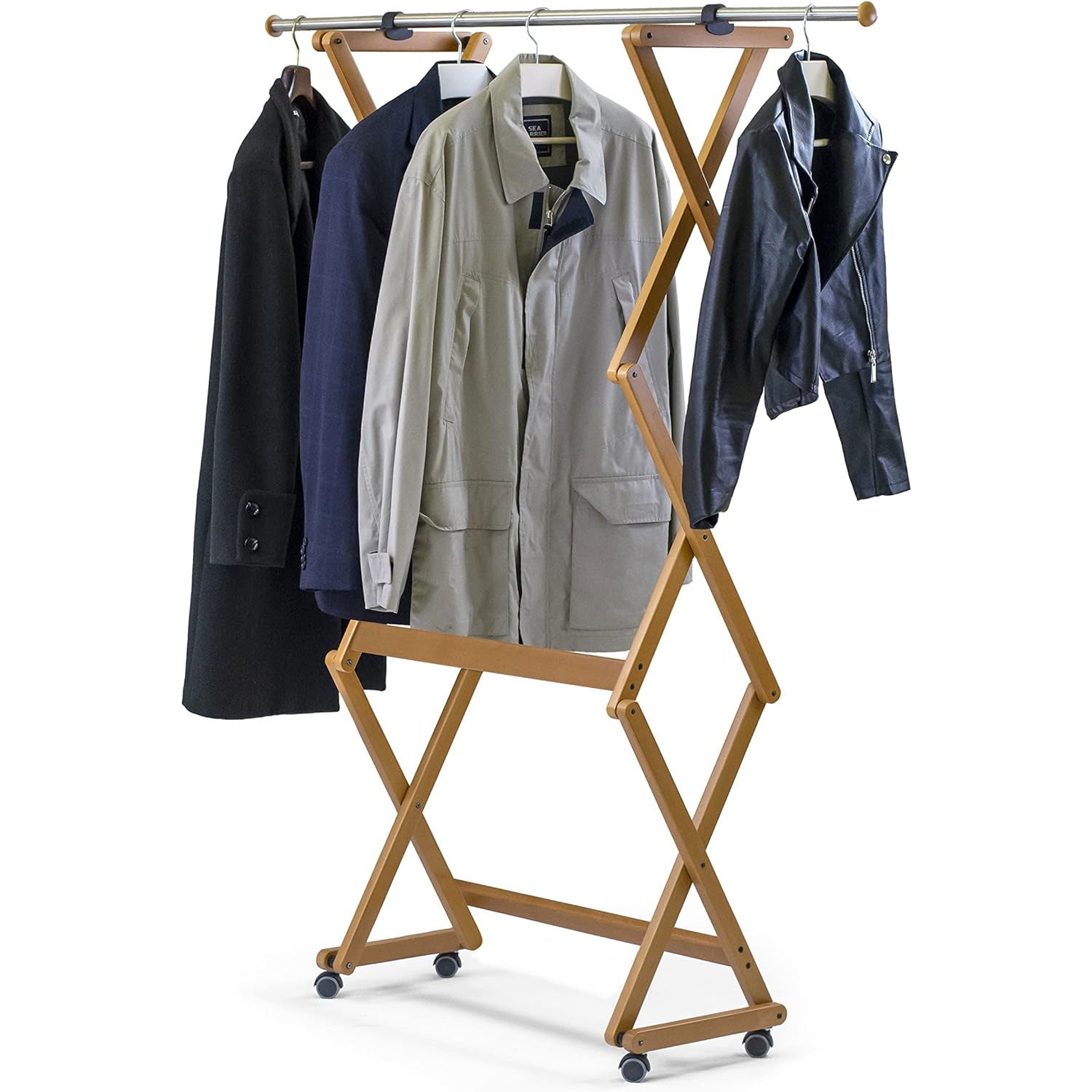ARIT - Porte-manteau FELIX, Bois - Fermeté - Extensible - Finition Cerise « Ar-It le cœur du bois »