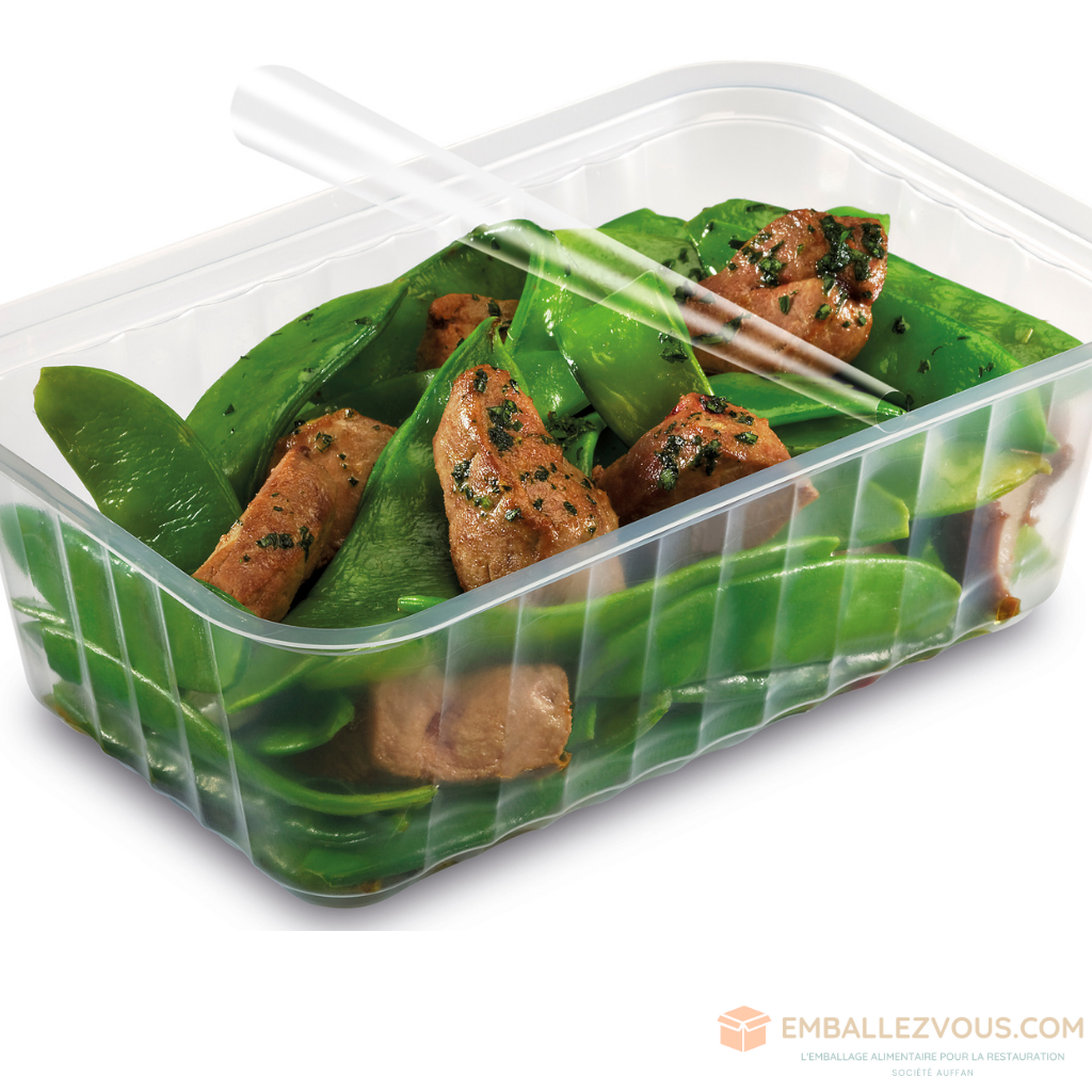 BARQUETTE THERMOSCELLABLE ALPHACEL CHAUD PLASTIQUE TRANSPARENT 250ML VENDU PAR 2400 - CL250TP