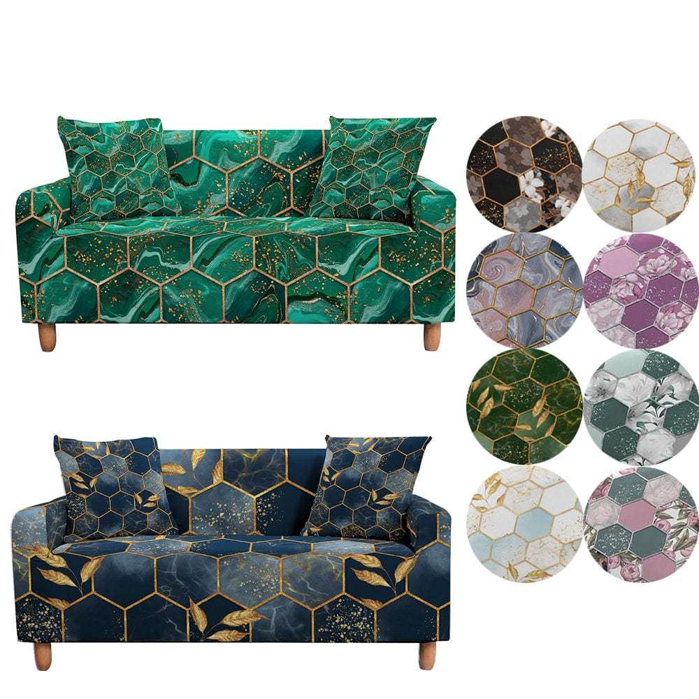 ALVEOLY - Housse de canapé extensible résistante