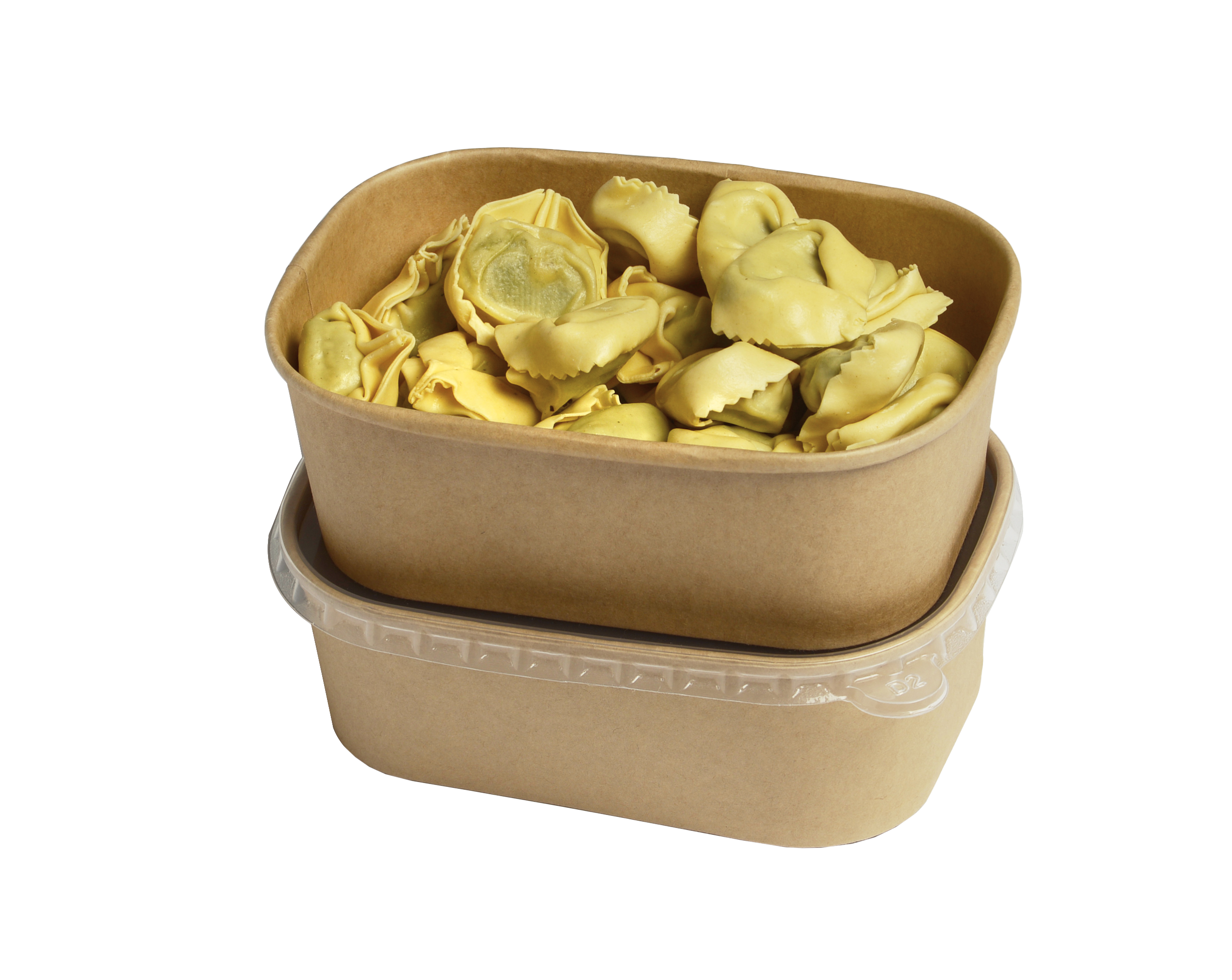 BOÎTE CARTON KRAFT RECTANGULAIRE PLAT CHAUD ou FROID 750ml  - vendu par 300