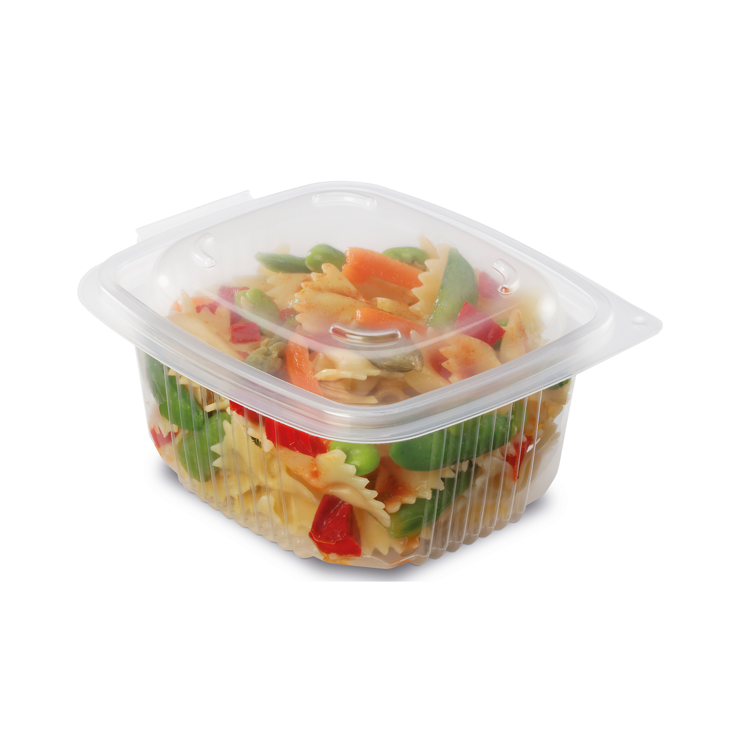 BOITE COUVERCLE CHARNIERE ONDIPACK CHAUD PLASTIQUE TRANSPARENT 500ML VENDU PAR 600 - OK500