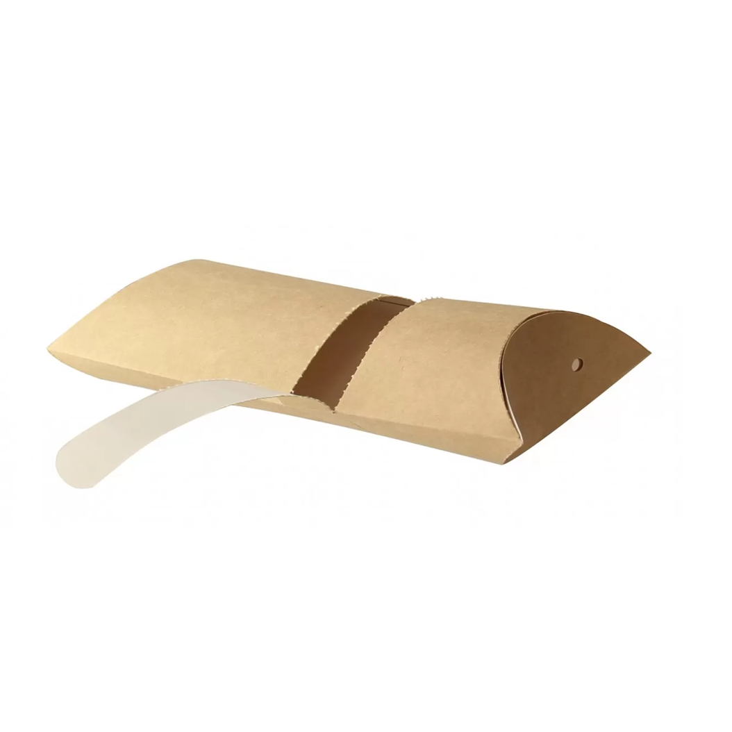 BOITES A CREPES RECTANGULAIRE EN CARTON KRAFT - 100X45X160 MM