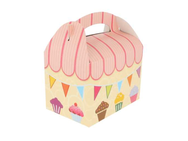 Boîtes menu enfant 'party' 17x16x10cm carton - vendu par 300 (PU 0,25€)