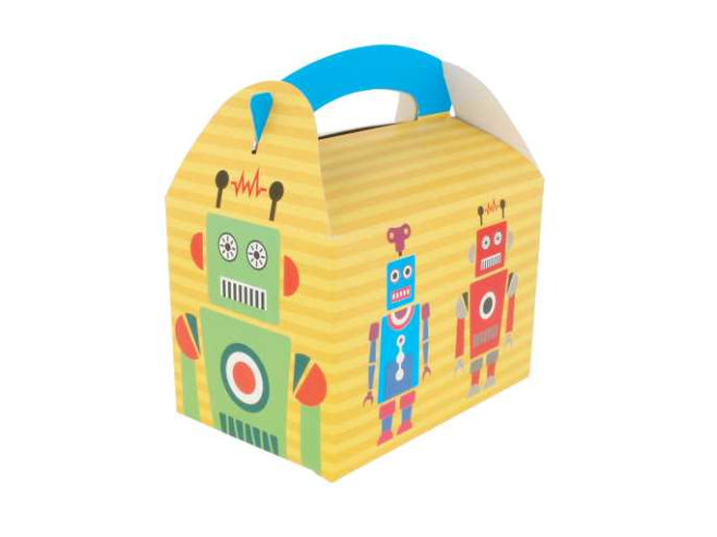 Boîtes menu enfant "robot" 17x16x10cm carton - vendu par 300 (PU 0,25€)