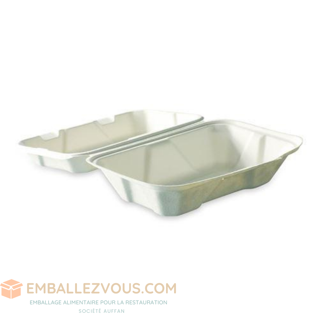 Coque hamburger BIODEGRADABLE 229x160+80 - vendu par 200