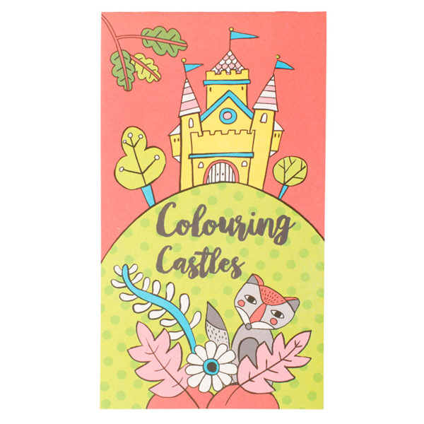 Cahiers coloriage "châteaux" 12,5x22cm - vendu par 100 (PU 0,3€)
