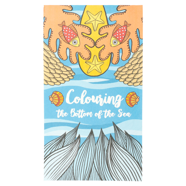 Cahiers coloriage "fond de la mer" 12,5x22cm - vendu par 100 (PU 0,3€)