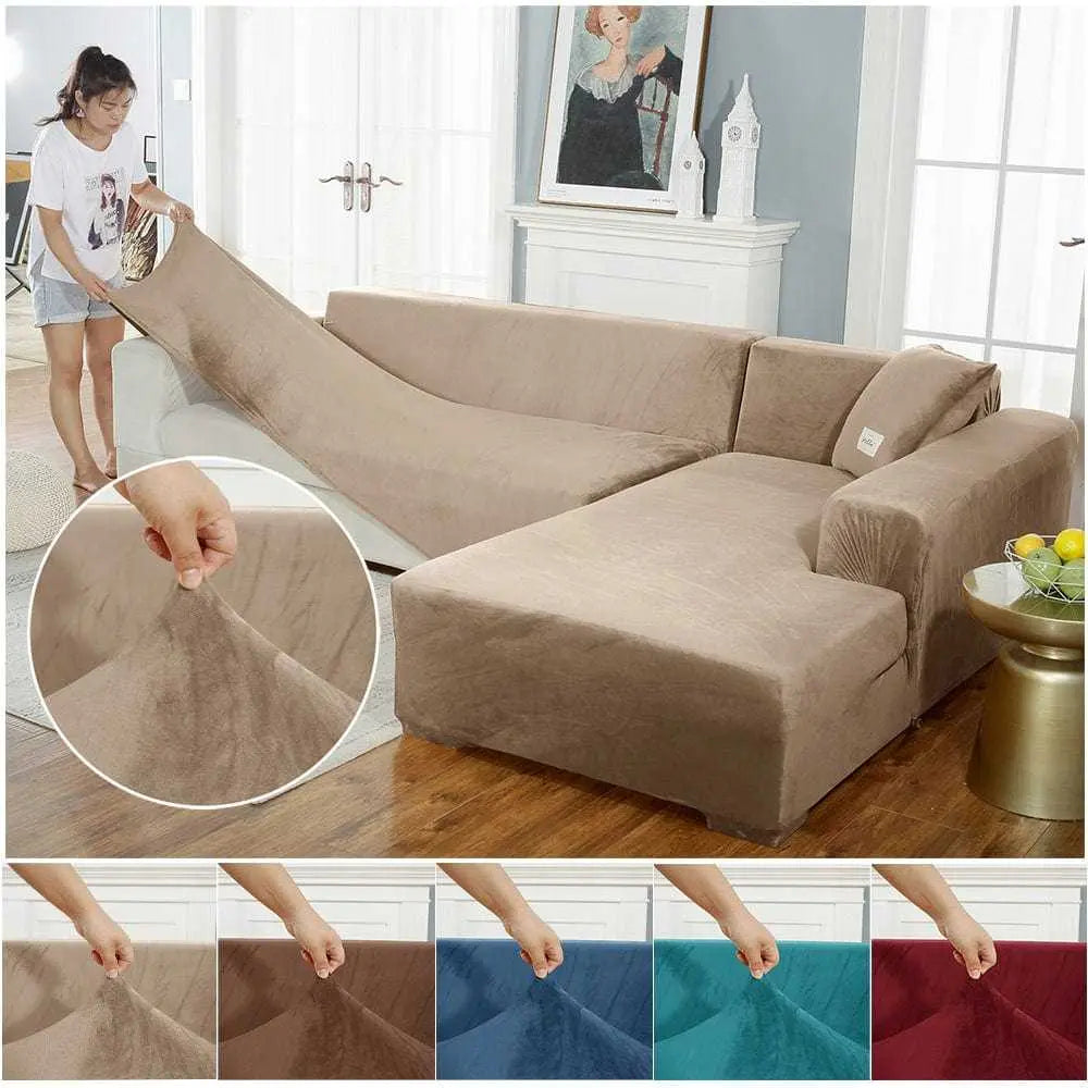 Housse canapé d'angle TCHICKENO