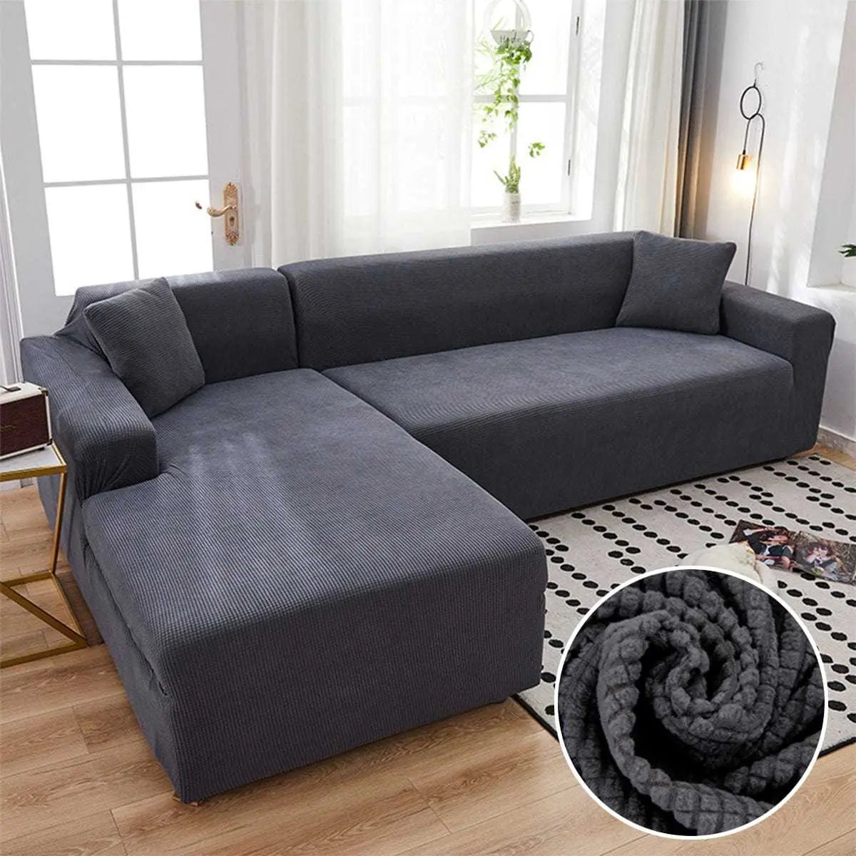 Housse canapé d'angle TCHICKO