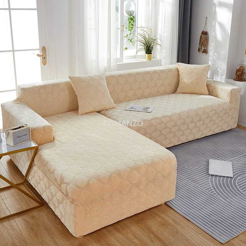 Housse canapé d'angle extensible KENZA