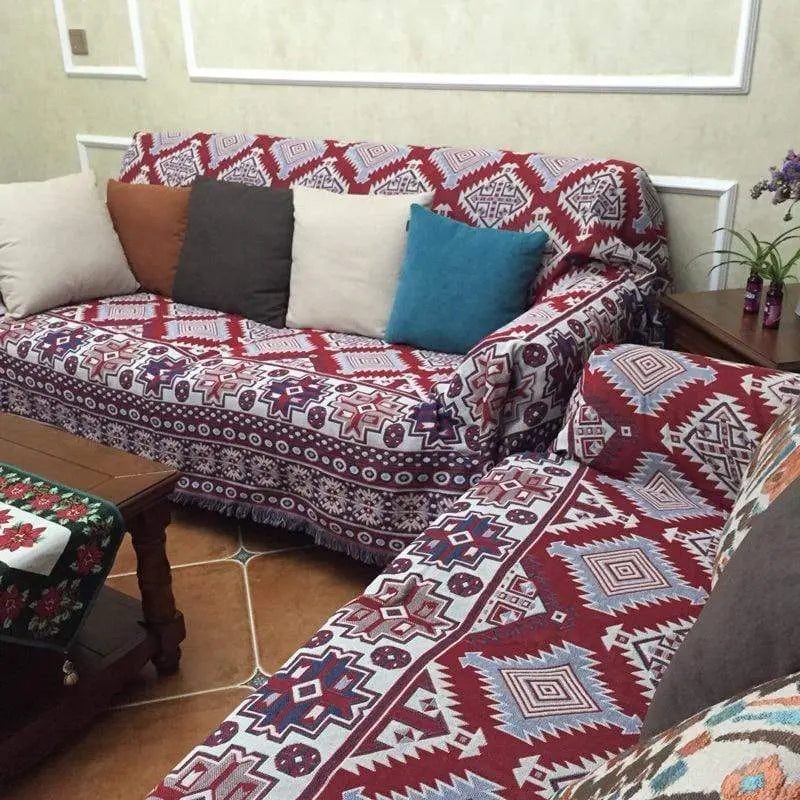 Housse de canapé, couverture en coton américain - AMEXO