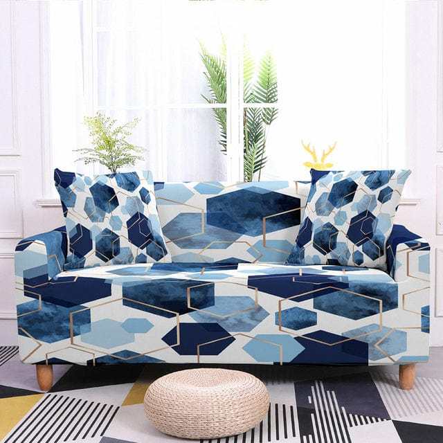 Housse de canapé extensible imprimé motif 3D - 3DPRINT