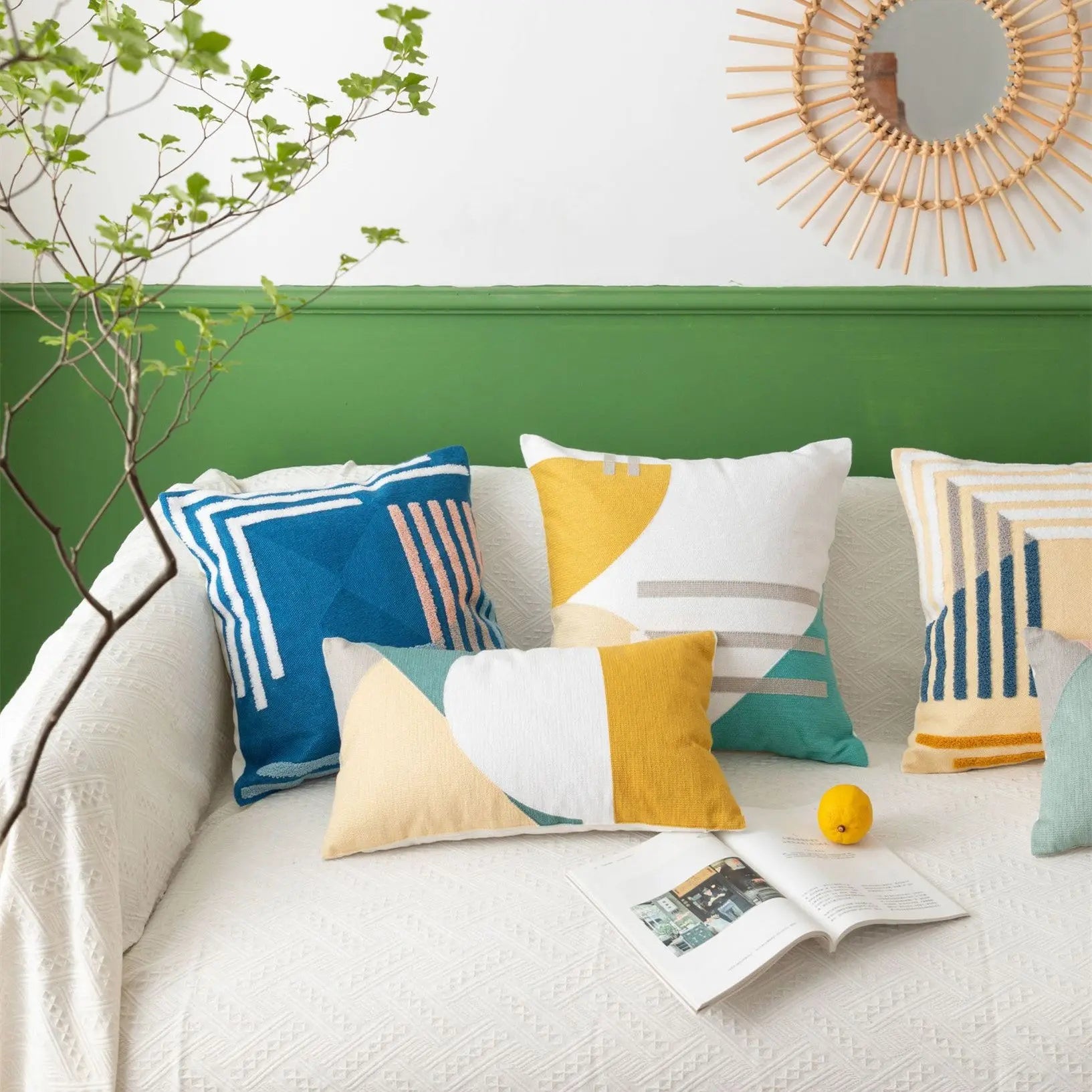 Housse de coussin Design Européen DAISY