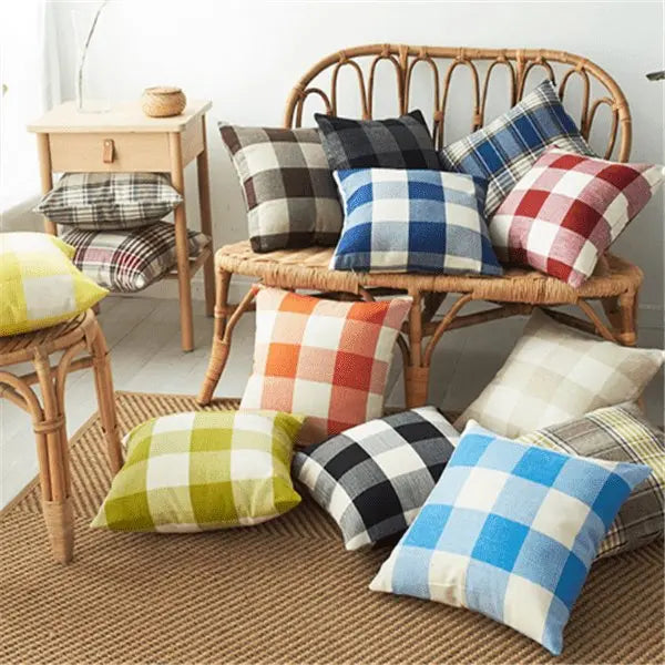 Housse de taie d'oreiller en coton et câlin