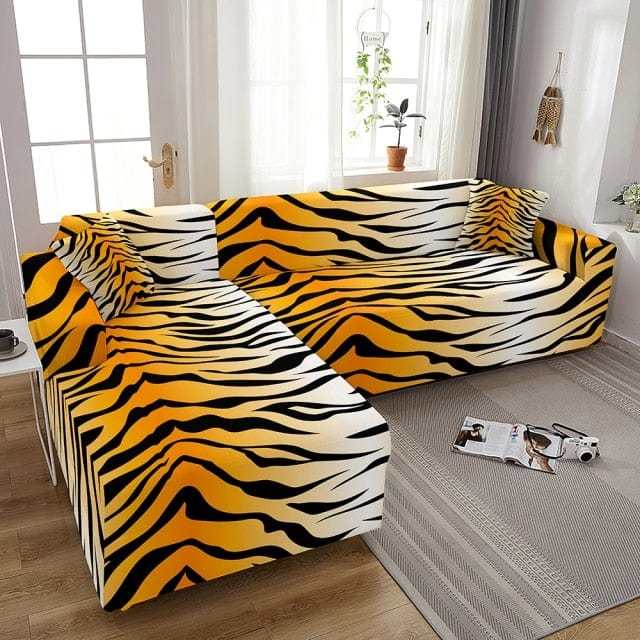 Housse pour canapé d'angle SOLAR - Protection imprimées pour mobilier