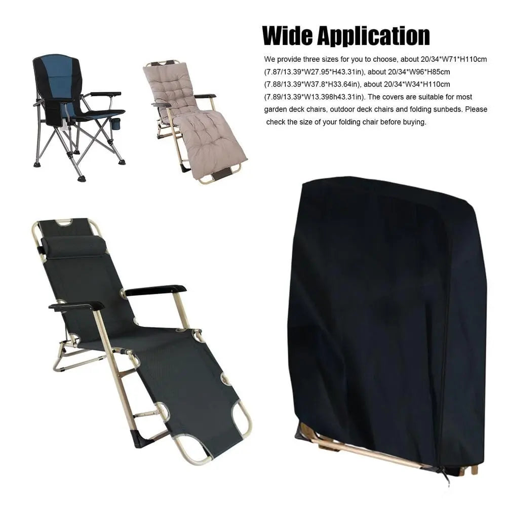 Housse pour chaise de jardin inclinable, pliante, et longue JARDYLAX