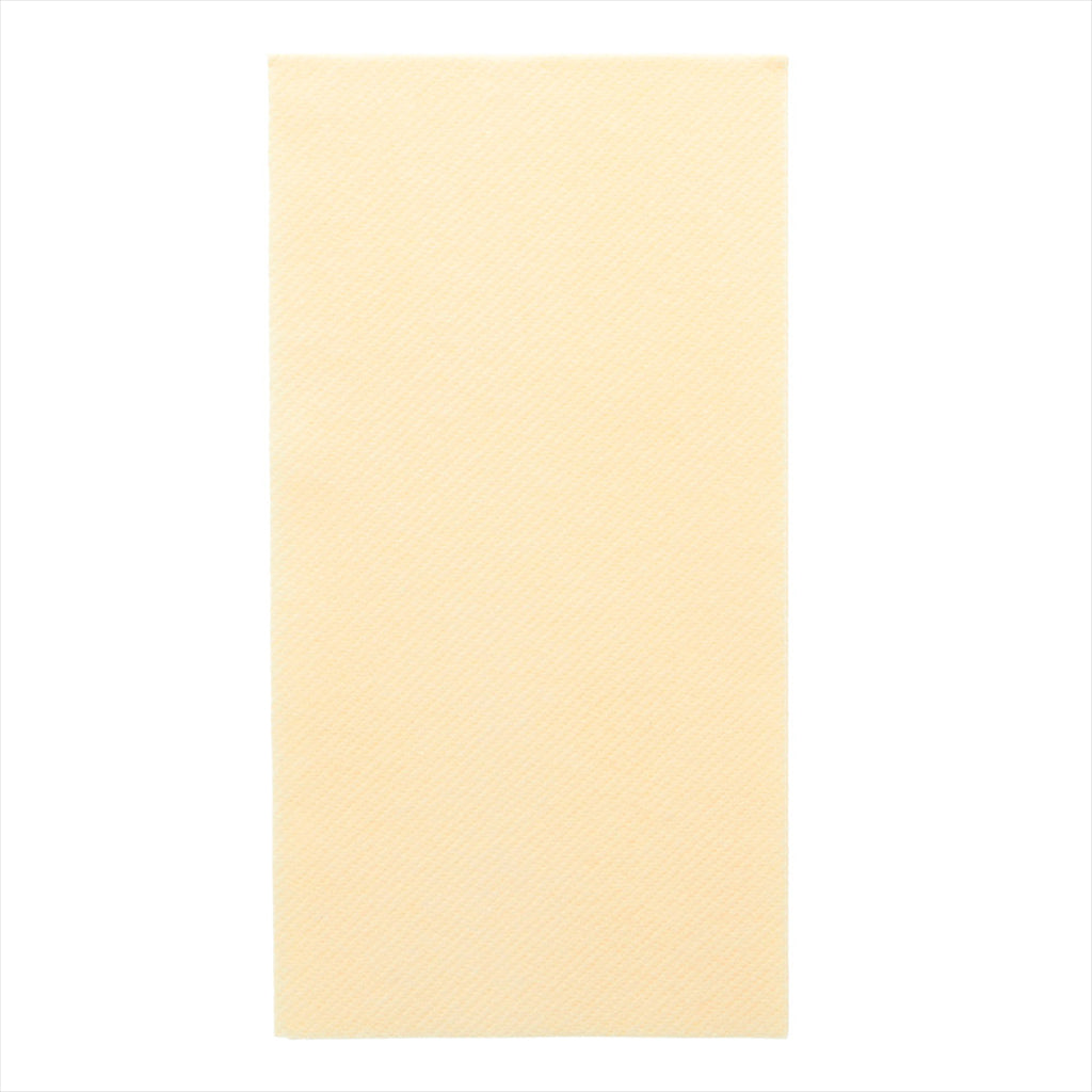 Serviettes pliage 1/8 55g/m² 40x40cm creme airlaid style tissu - vendu par 750 (PU 0,15€)