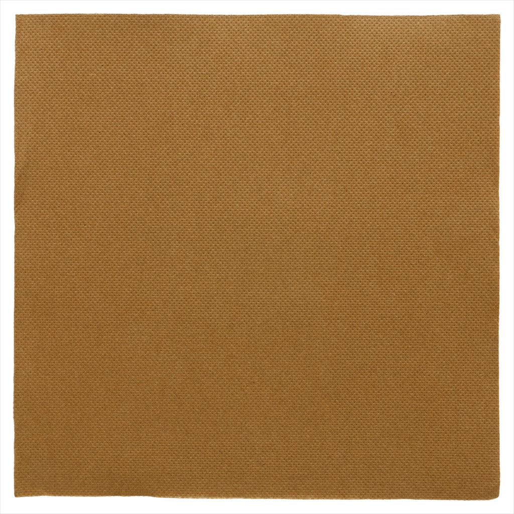 Serviettes ecolabel 'double point' 18g/m² 39x39cm havane ouate - vendu par 1200 (PU 0,041€)