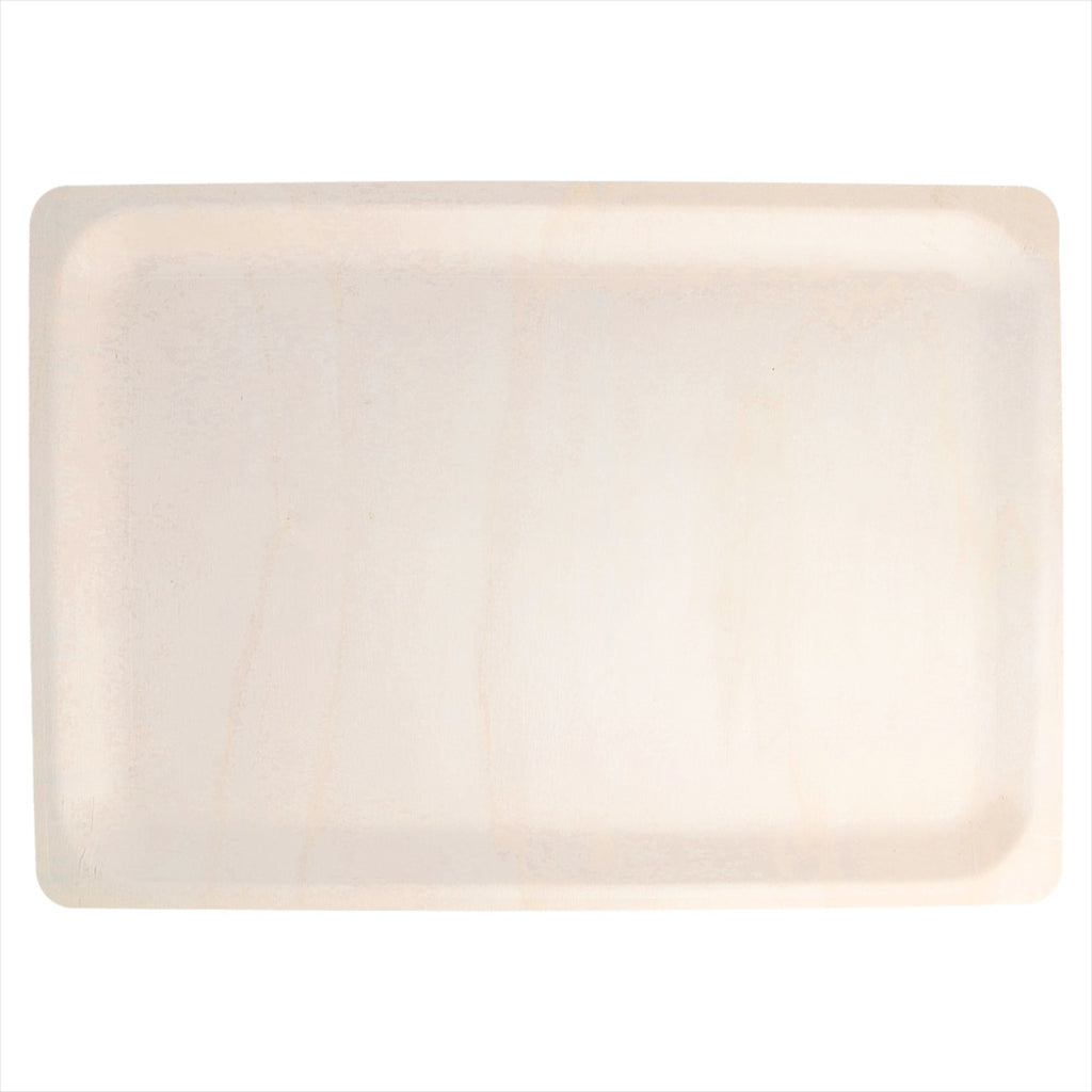 PLATEAUX RECTANGULAIRES 'WOOD' 40x28x2 CM NATUREL BOIS - vendu par 200 unités (Prix unitaire = 1,8 euros)