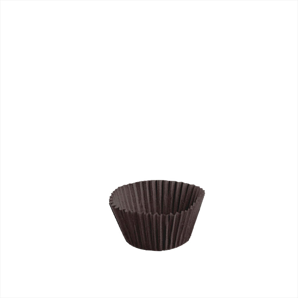 CAISSETTE PETITS FOURS 50 G/M2 Ø 4x2,5 CM CACAO INGRAISSABLE - vendu par 2000 unités (Prix unitaire = 0,008 euros)