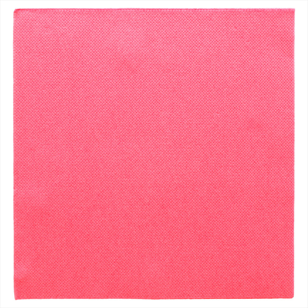 Serviettes ecolabel 'double point' 18g/m² 39x39cm fuchsia ouate - vendu par 1200 (PU 0,041€)
