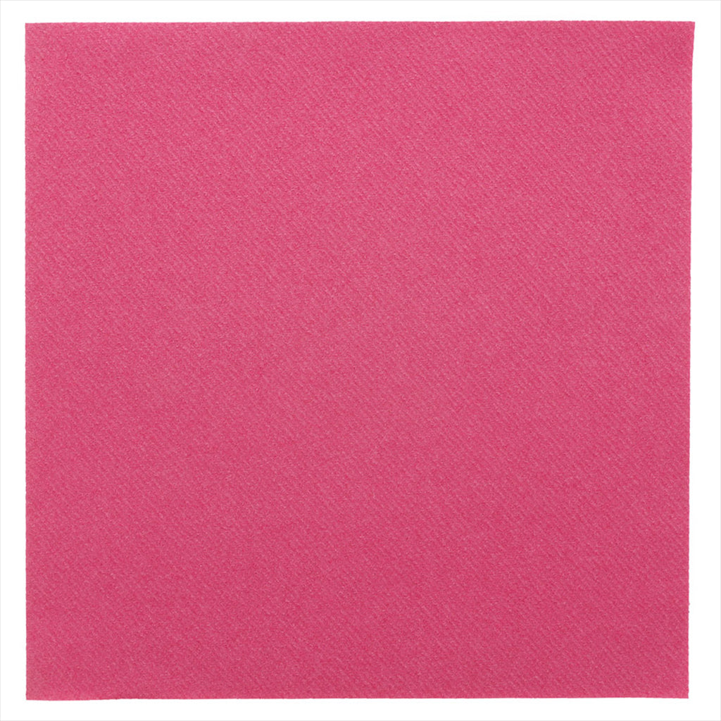 DESTOCKAGE ! Serviettes 55g/m² 40x40cm fuchsia airlaid style tissu - vendu par 700 (PU 0,154€)