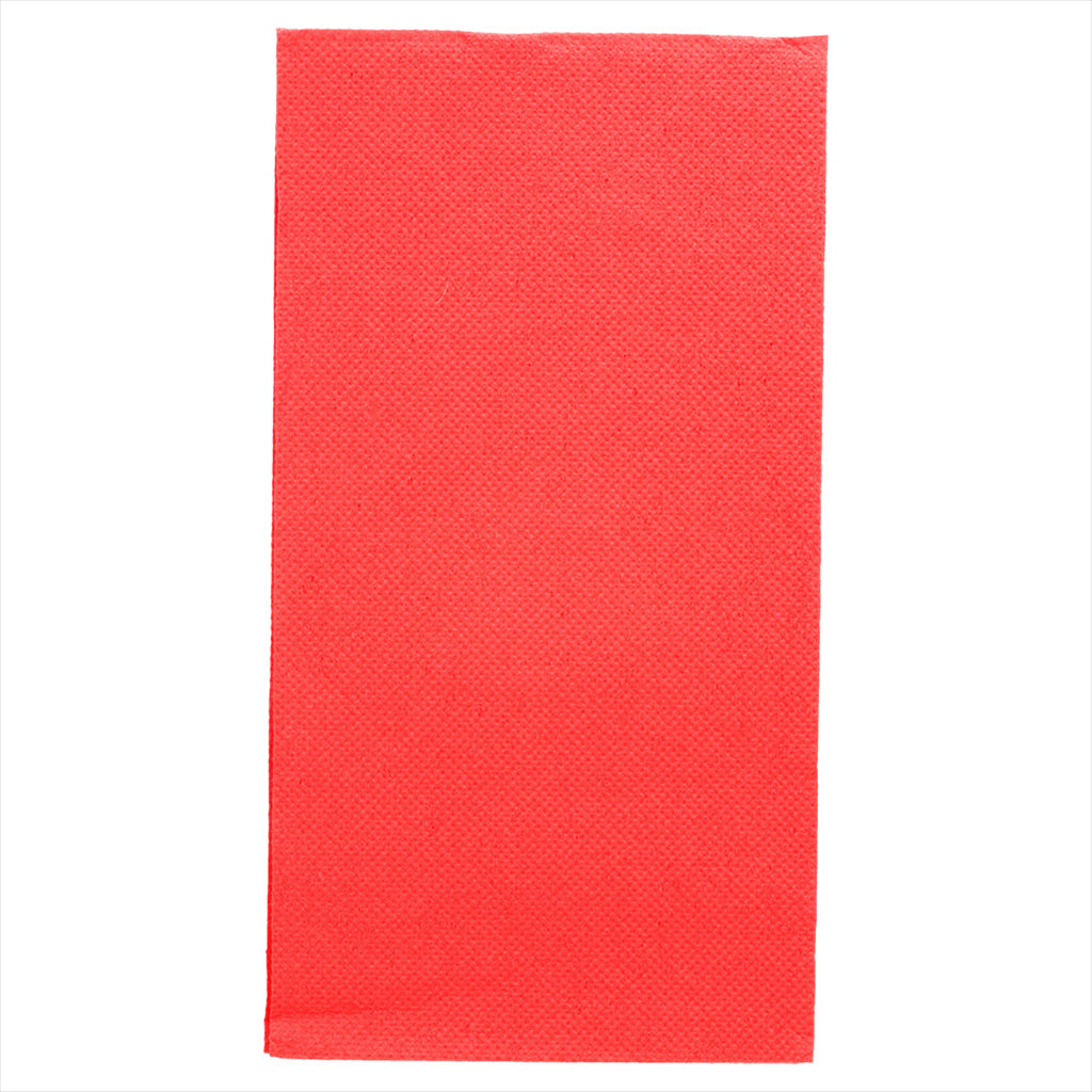 Serviettes ecolabel pliage 1/8 'double point' 18g/m² 40x40cm rouge ouate - vendu par 1200 (PU 0,047€)