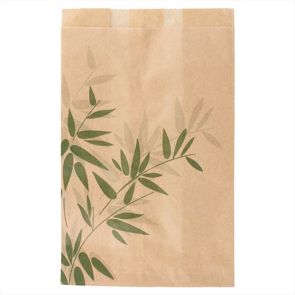 Pochettes burger 'feel green' 12+7x18cm naturel ingraissable - vendu par 500 (PU 0,02€)